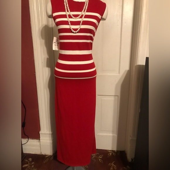 NWT,  2 pc SAG Harbor Dress , size: P/S , Length 48”  long. - Picture 3 of 15